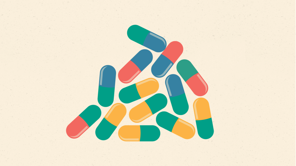 An illustration of pills.