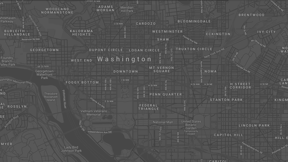 Washington, DC: map