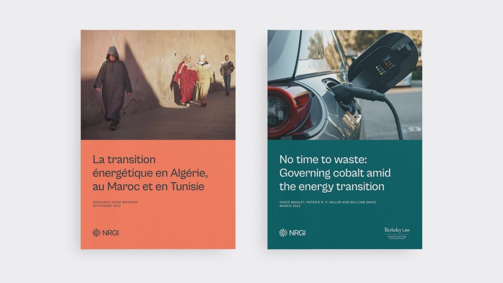 Report cover images in French and English